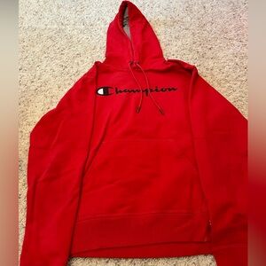 Red Champion Hoodie
